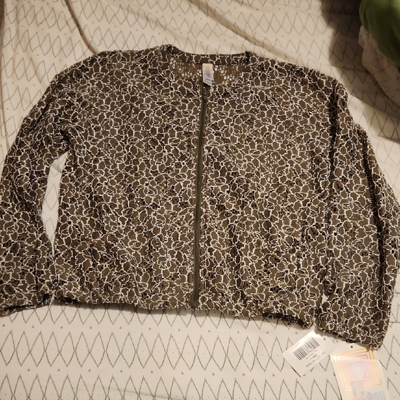 NWT GIRLS LULAROE SHEER JACKET SIZE 12 - Picture 1 of 5